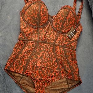 Red leopard torrid swimsuit